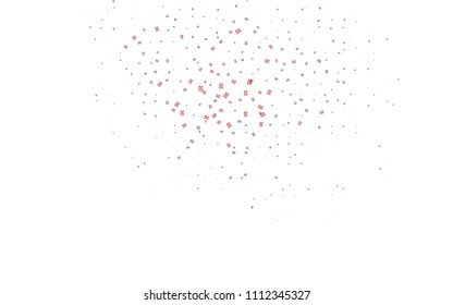 Light Red vector abstract colorful background, which consist of triangles. Pattern with colored triangles on white background.