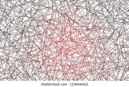 Light Red vector abstract colorful background, which consist of triangles. Pattern with colored triangles on white background.
