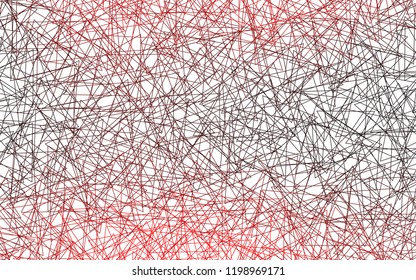 Light Red vector abstract colorful background, which consist of triangles. Pattern with colored triangles on white background.