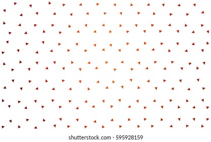 Light Red vector abstract colorful background, which consist of triangles. Pattern with colored triangles on white background.