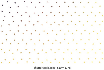 Light red vector abstract colorful background, which consist of triangles. Pattern with colored triangles on white background.