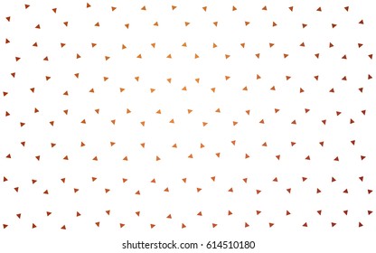 Light Red vector abstract colorful background, which consist of triangles. Pattern with colored triangles on white background.
