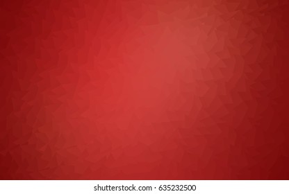 Light Red vector abstract colorful background, which consist of triangles. Pattern with colored triangles on white background.