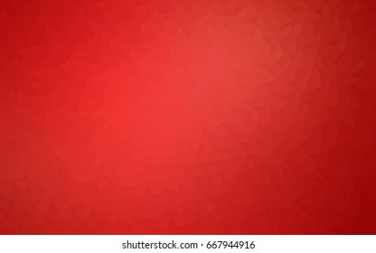 Light Red vector abstract colorful background, which consist of triangles. Pattern with colored triangles on white background.