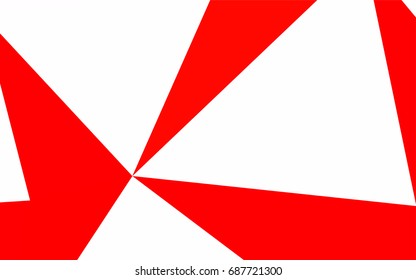 Light Red vector abstract colorful background, which consist of triangles. Pattern with colored triangles on white background.