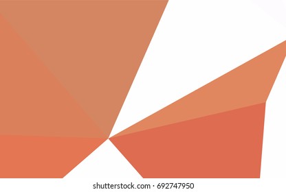 Light Red vector abstract colorful background, which consist of triangles. Pattern with colored triangles on white background.