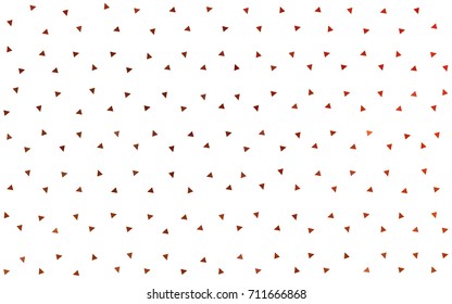 Light Red vector abstract colorful background, which consist of triangles. Pattern with colored triangles on white background.