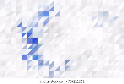 Light Red vector abstract colorful background, which consist of triangles. Pattern with colored triangles on white background.