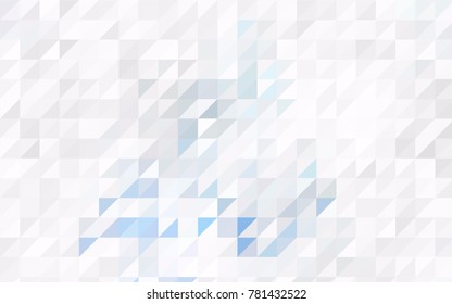 Light Red vector abstract colorful background, which consist of triangles. Pattern with colored triangles on white background.