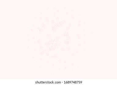 Light Red vector abstract design with flowers. Sketchy doodle flowers on white background. Textured pattern for websites, banners.