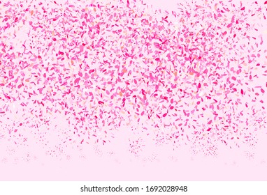 Light Red vector abstract design with leaves. Modern geometrical abstract illustration with leaves. Brand new style for your business design.