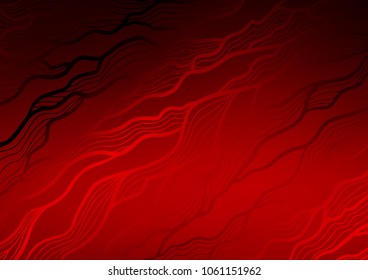 Light Red vector abstract doodle pattern. Colorful abstract illustration with lines in Asian style. A completely new design for your business.