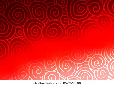 Light Red vector abstract doodle template. An elegant bright illustration with lines in Natural style. A completely new design for your business.
