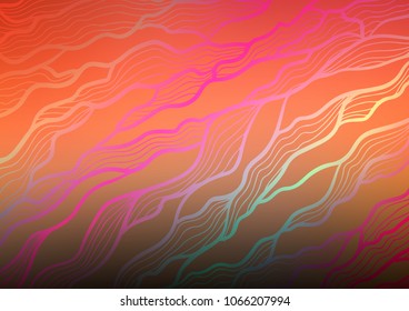 Light Red vector abstract doodle pattern. Doodles on blurred abstract background with gradient. The template can be used as a background for cell phones.