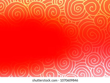 Light Red vector abstract doodle background. Modern geometrical abstract illustration with doodles. A new texture for your design.