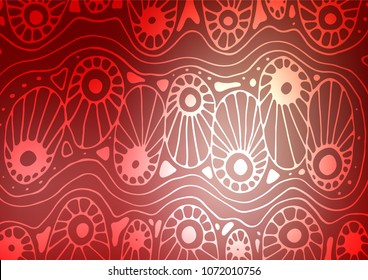 Light Red vector abstract doodle pattern. Colorful illustration in abstract style with doodles and Zen tangles. Brand-new style for your business design.