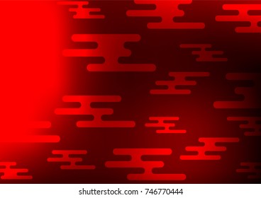 Light Red vector abstract doodle background. Ethnic elegant natural pattern with gradient. Hand painted design for web, leaflet, textile.