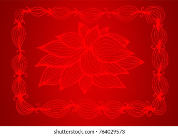 Light Red vector abstract doodle pattern. A completely new color illustration in doodle style. The pattern can be used for heads of websites and designs.