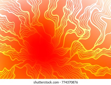 Light Red vector abstract doodle pattern. Shining colored illustration with doodles in Zen tangle style. The pattern can be used for coloring books and pages for kids.