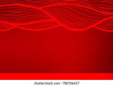 Light Red vector abstract doodle texture. Geometric doodle illustration in Origami style with gradient. The completely new template can be used for your brand book.