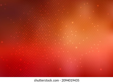 Light Red vector Abstract illustration with colored bubbles in nature style. Illustration with set of shining colorful abstract circles. Base for booklets, leaflets