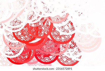 Vector rojo claro Ilustración abstracta con burbujas de colores en estilo natural. Diseño decorativo borroso en estilo abstracto con burbujas. Diseño moderno para una tarjeta de visita.