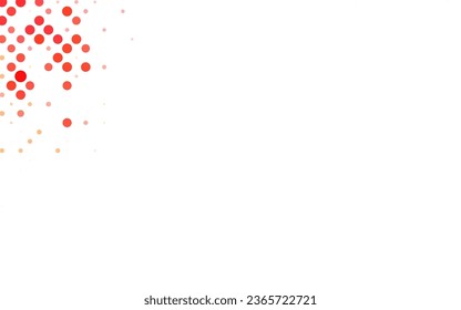 Light Red vector Abstract illustration with colored bubbles in nature style. Glitter abstract illustration with blurred drops of rain. Modern template for landing page.