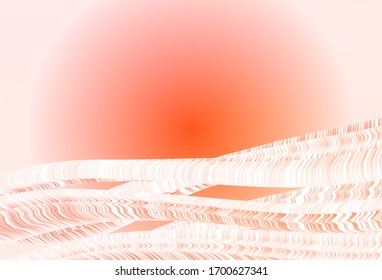 Light Red vector abstract layout. Creative illustration in halftone style with gradient. New way of your design.