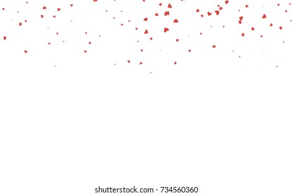 Light red vector abstract lovely pattern with Hearts on white background. Happy Valentine's Day Greeting Card with small hearts. Stock template for your romantic ad, leaflet, banner.