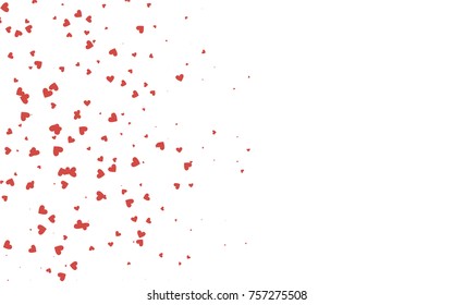 Light red vector abstract lovely pattern with Hearts on white background. Happy Valentine's Day Greeting Card with small hearts. Stock template for your romantic ad, leaflet, banner. Light red vector abstract lovely pattern with Hearts on white background. Happy Valentine's Day Greeting Card with small hearts. Stock template for your romantic ad, leaflet, banner.