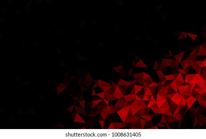 Light Red vector abstract mosaic template. A sample with polygonal shapes. A completely new design for your business.