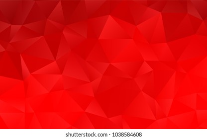 Light Red vector abstract mosaic template. Geometric illustration in Origami style with gradient.  The polygonal design can be used for your web site.