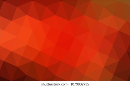 Light Red vector abstract mosaic backdrop. Modern geometrical abstract illustration with gradient. The template for cell phone's backgrounds.
