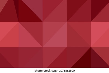Light Red vector abstract mosaic background. Polygonal abstract illustration with gradient. That pattern can be used as a part of a brand book.