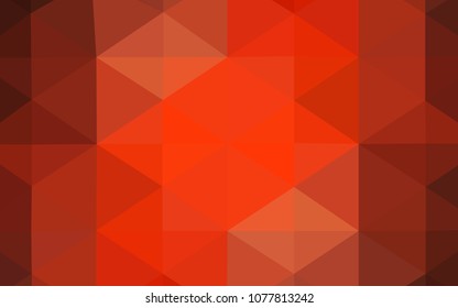 Light Red vector abstract mosaic backdrop. Creative geometric illustration in Origami style with gradient. The polygonal design can be used for your web site.