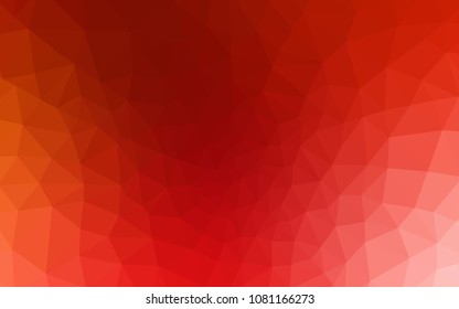 Light Red vector abstract mosaic backdrop. Modern abstract illustration with triangles. New template for your brand book.