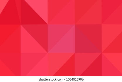 Light Red vector abstract mosaic pattern. Colorful abstract illustration with gradient. A completely new design for your business.