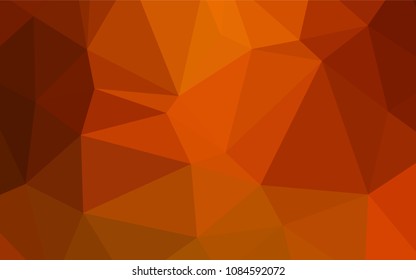 Light Red vector abstract mosaic pattern. Elegant bright polygonal illustration with gradient. The template for cell phone's backgrounds.