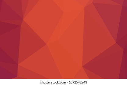 Light Red vector abstract mosaic backdrop. Modern geometrical abstract illustration with gradient. A completely new design for your business.
