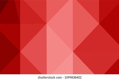 Light Red vector abstract mosaic backdrop. Colorful abstract illustration with gradient. Brand-new style for your business design.