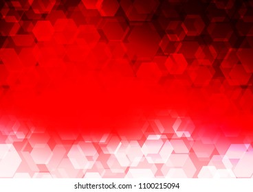 Light Red vector abstract mosaic pattern. Creative illustration in halftone style with gradient. The polygonal design can be used for your web site.