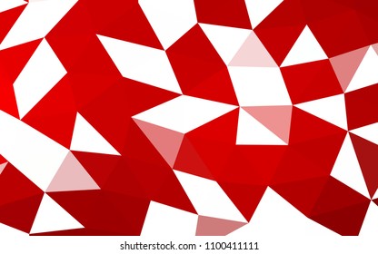 Light Red vector abstract mosaic abstract mosaic. A completely new color illustration in a vague style. The polygonal design can be used for your web site.