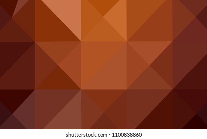 Light Red vector abstract mosaic background. A sample with polygonal shapes. Triangular pattern for your business design.
