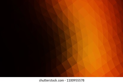 Light Red vector abstract mosaic background. Triangular geometric sample with gradient.  A completely new design for your business.