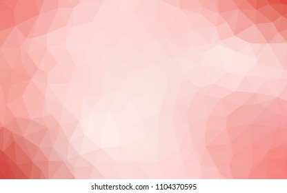 Light Red vector abstract mosaic backdrop. Colorful illustration in abstract style with triangles. Brand new style for your business design.