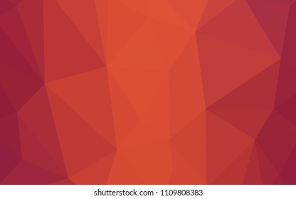 Light Red vector abstract mosaic backdrop. Creative geometric illustration in Origami style with gradient. Template for cell phone's backgrounds.
