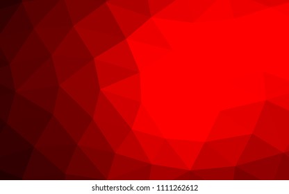 Light Red vector abstract mosaic abstract mosaic. Triangular geometric sample with gradient.  The elegant pattern can be used as part of a brand book.