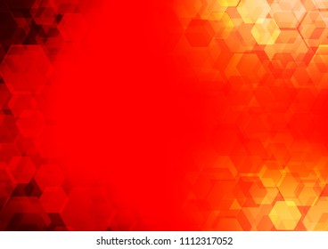 Light Red vector abstract mosaic template. A sample with polygonal shapes. The completely new template can be used for your brand book.
