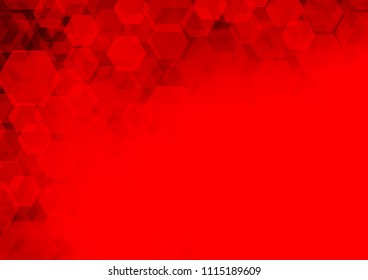 Light Red vector abstract mosaic pattern. Brand new colored illustration in blurry style with gradient. A new texture for your design.