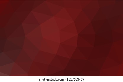 Light Red vector abstract mosaic background. Geometric illustration in Origami style with gradient.  A completely new design for your business.